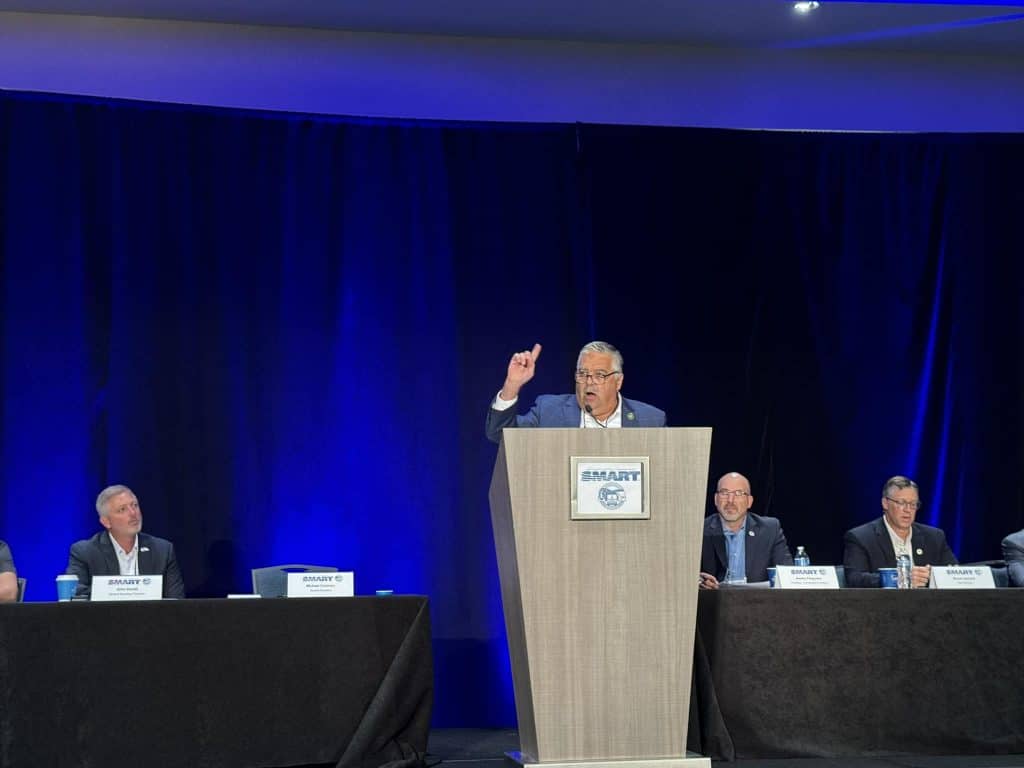 SMART General President Michael Coleman addresses the SMART-TD National Training Seminar